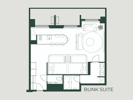 BUNK SUITEの間取り図