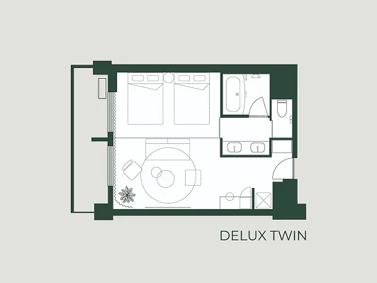 DELUXE TWINの間取り図