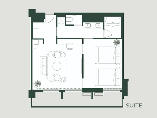 SUITEの間取り図