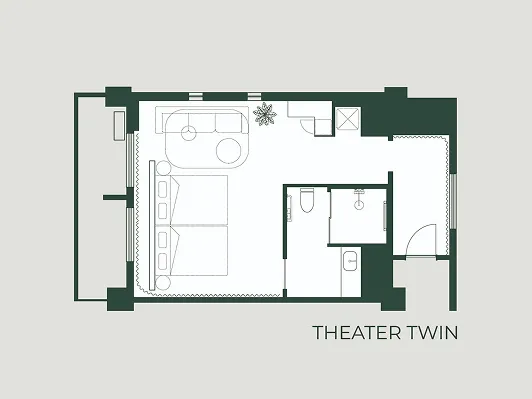 THEATER TWINの間取り図